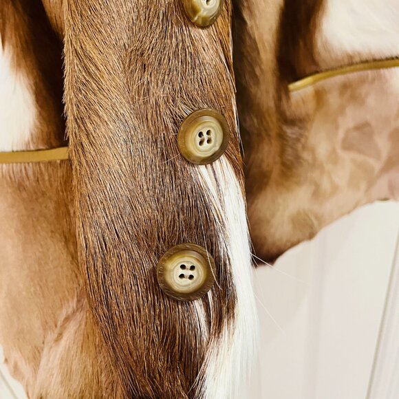 Vintage Bill Robinson cow hide vest size Large - Picture 4 of 17